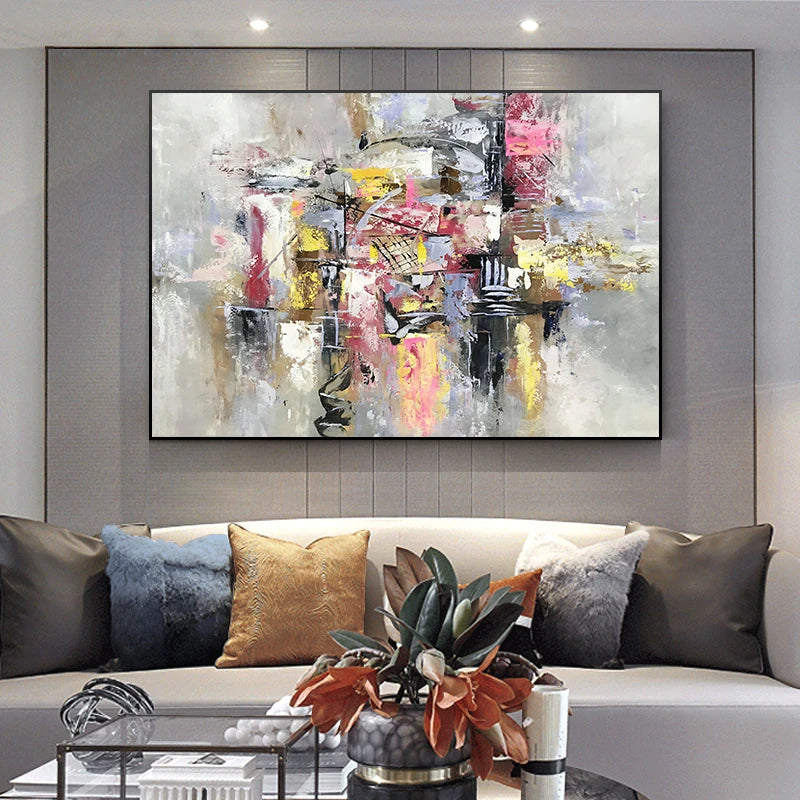 Nordic Modern Graffiti Canvas Wall Art – Posters & Prints for Living Room Decor