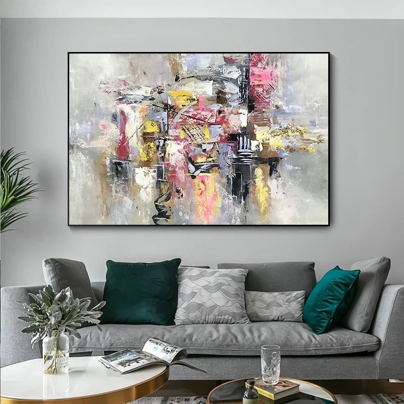 Nordic Modern Graffiti Canvas Wall Art – Posters & Prints for Living Room Decor