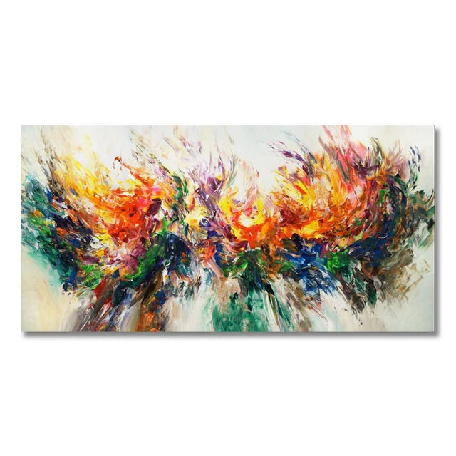 Abstract Textured Flower Canvas Wall Art – Modern Home Decor