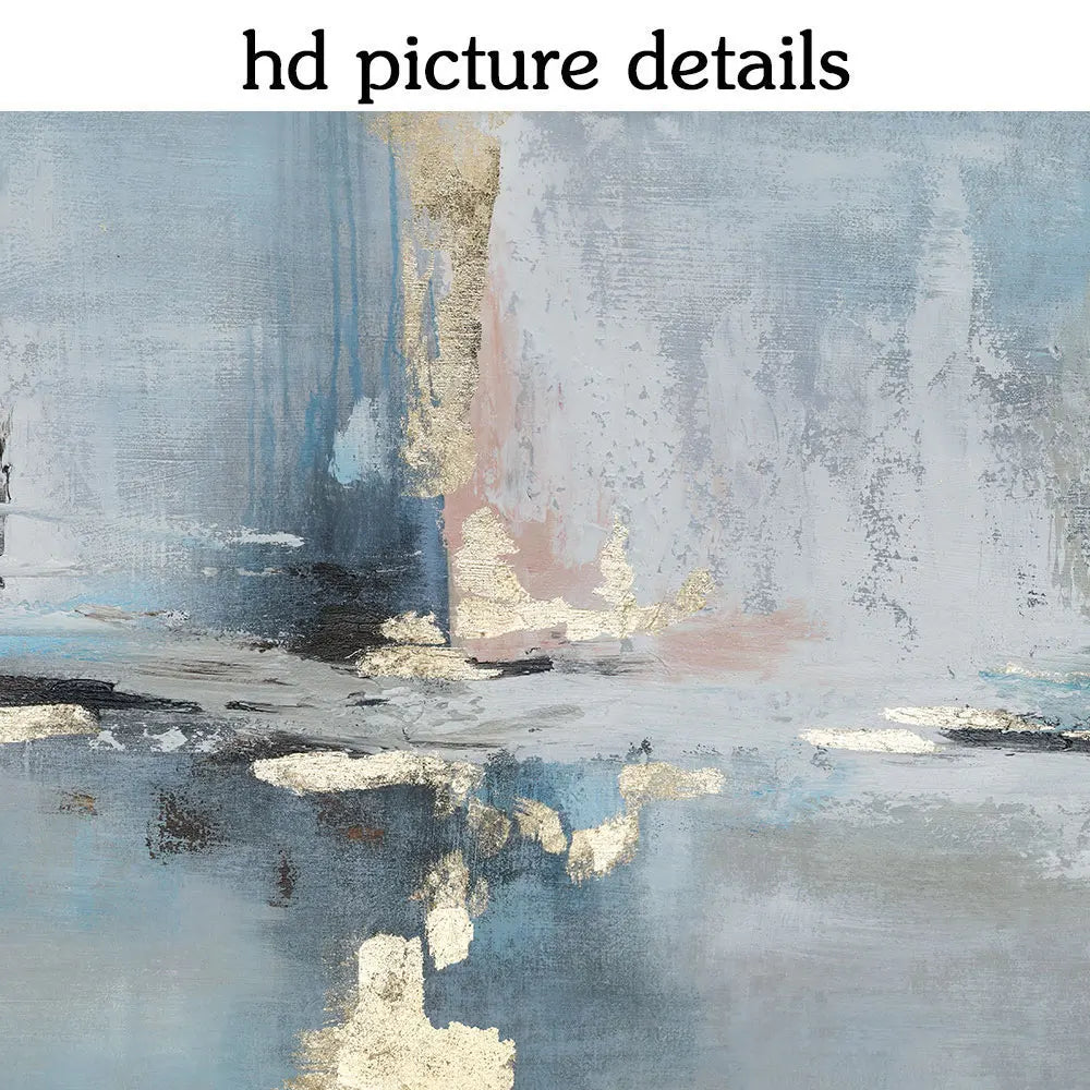 Large Abstract Handmade Oil Painting on Canvas – Frameless Wall Art for Living Room Decor