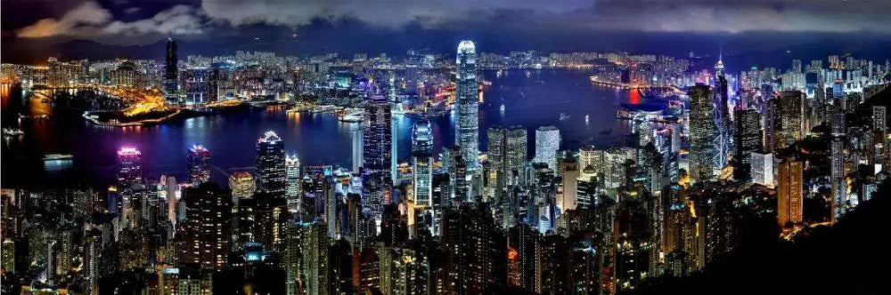 Landscape Posters and Prints Wall Art Canvas Painting City Night Scene Decorative Pictures