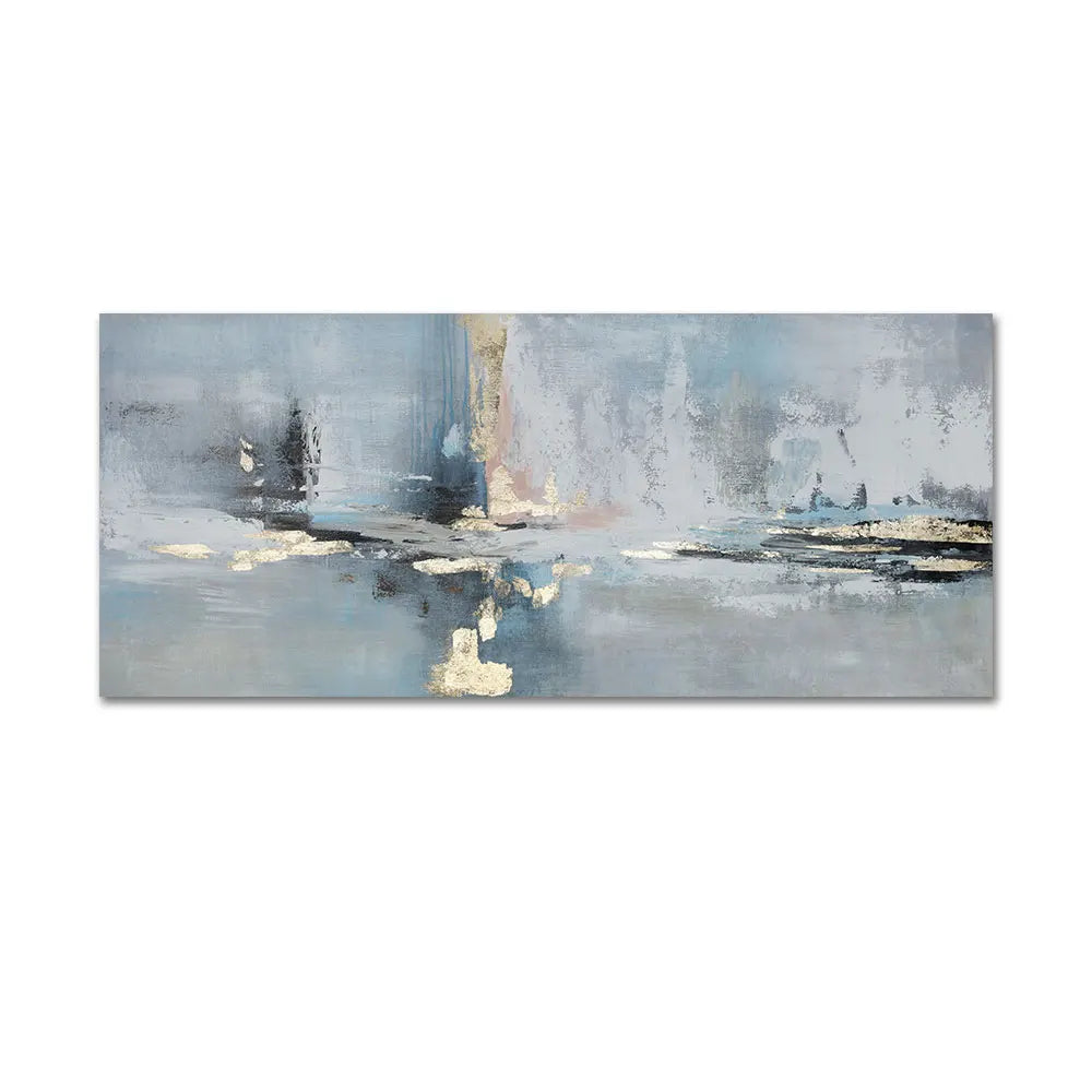 Large Abstract Handmade Oil Painting on Canvas – Frameless Wall Art for Living Room Decor
