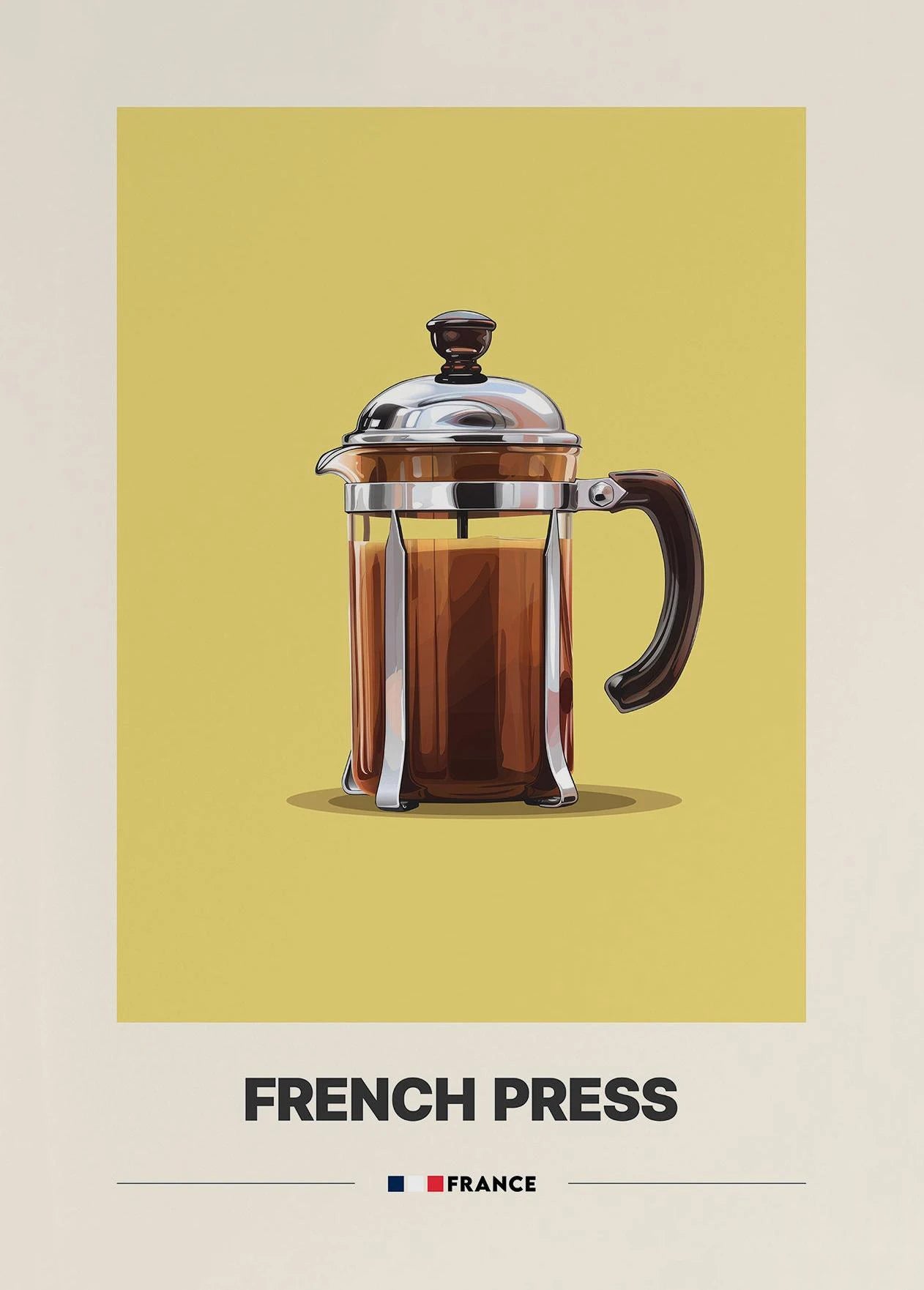 Minimalist Coffee Art Prints – Retro Latte & Mocha Canvas Wall Decor