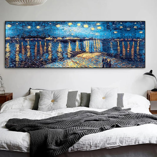 Van Gogh Cafe Terrace at Night Canvas Wall Art Print