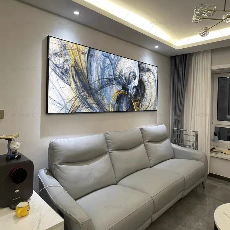 Modern Abstract Pattern Canvas Print – Wall Decor for Living Room & Home
