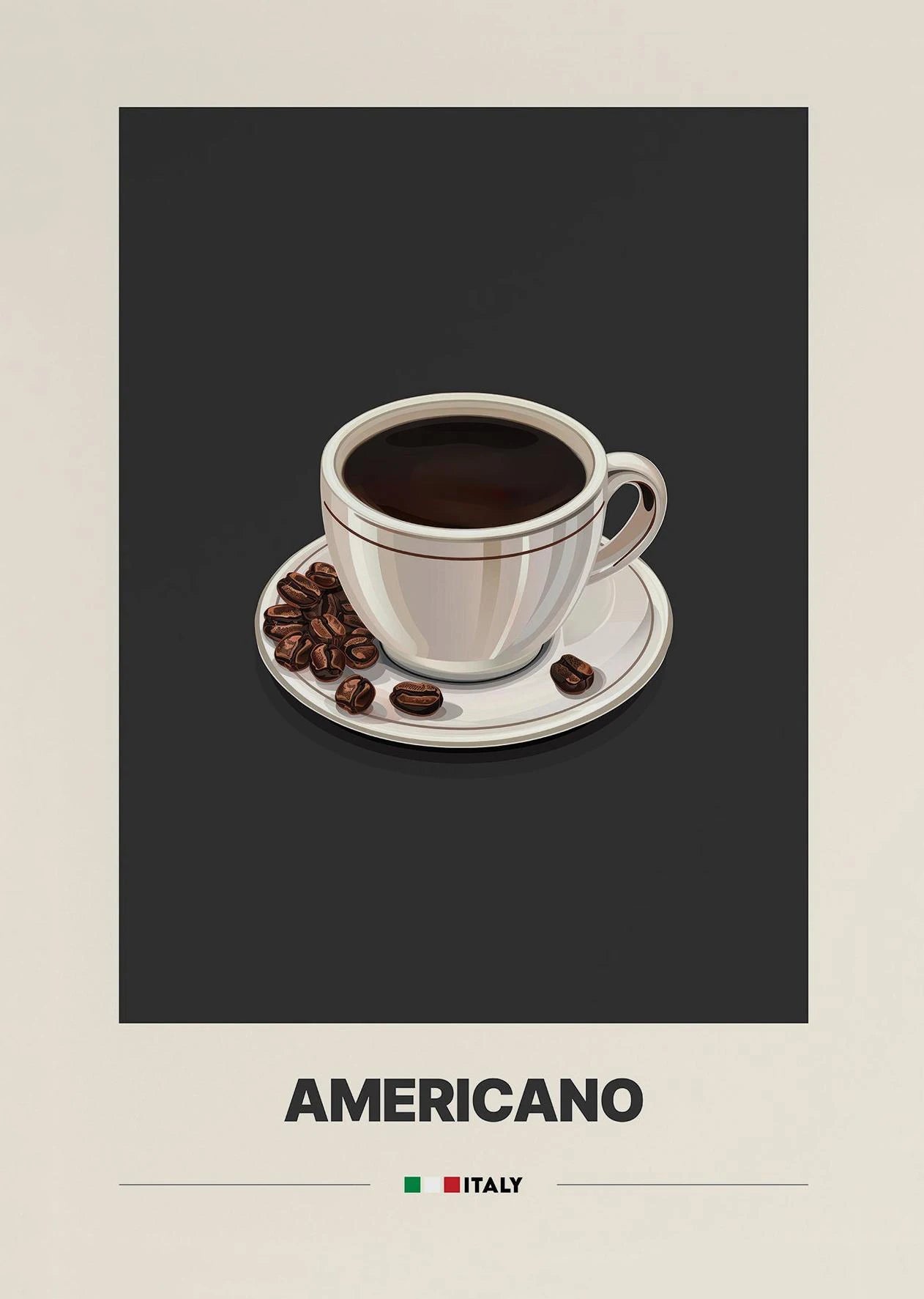 Minimalist Coffee Art Prints – Retro Latte & Mocha Canvas Wall Decor