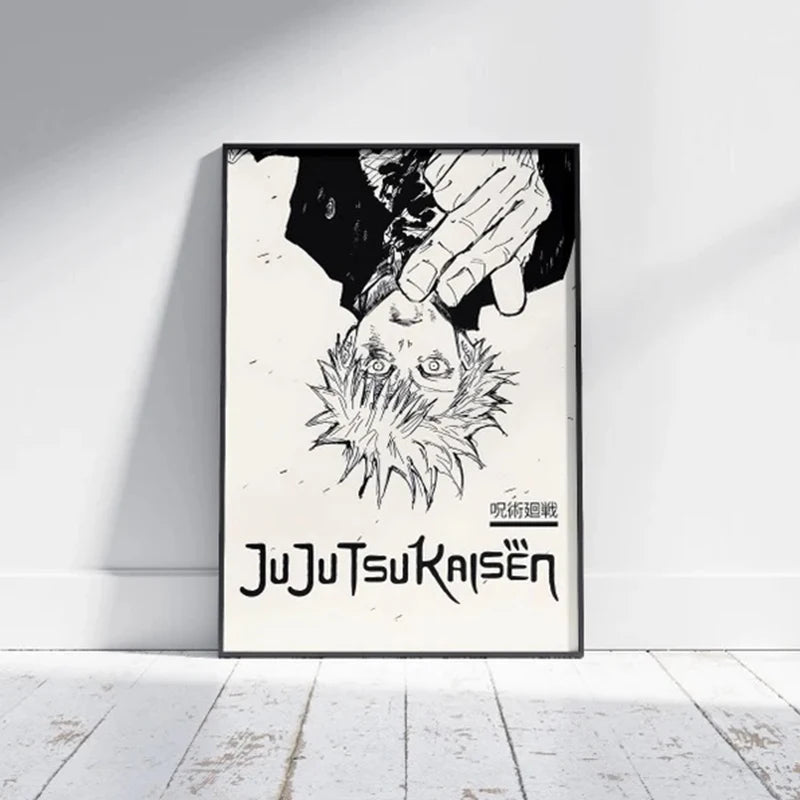 Jujutsu Kaisen Anime Poster – Itadori Yuji, Gojo Satoru & Fushiguro Canvas Wall Art for Home Decor