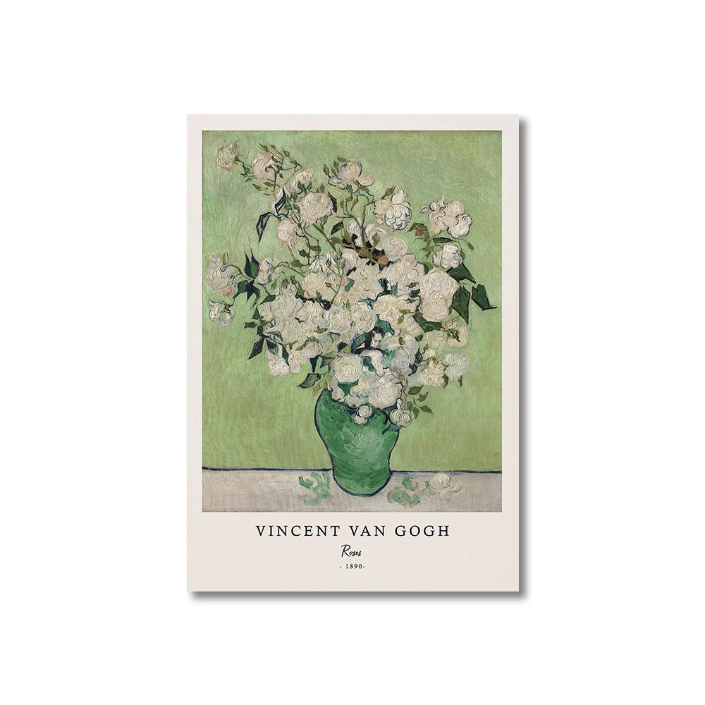 Van Gogh Starry Night Canvas Print – Writings & Posters for Living Room Wall Art Decor