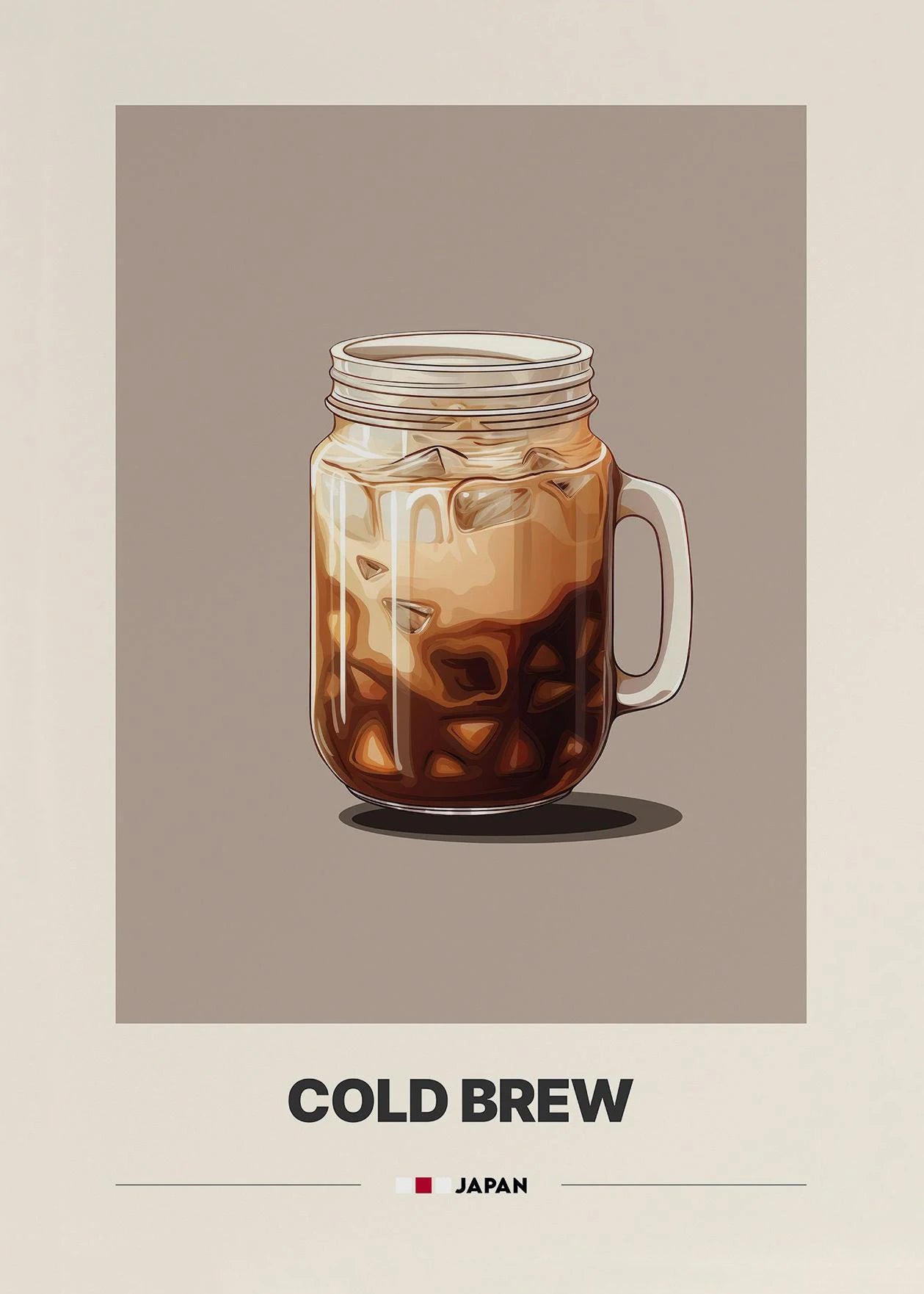 Minimalist Coffee Art Prints – Retro Latte & Mocha Canvas Wall Decor