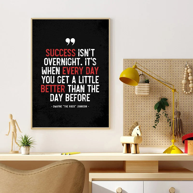 Motivational Quote Art Posters Just Do It Success Fitness Canvas Painting Wall Art Picture Office Living Room Home Decor Gift