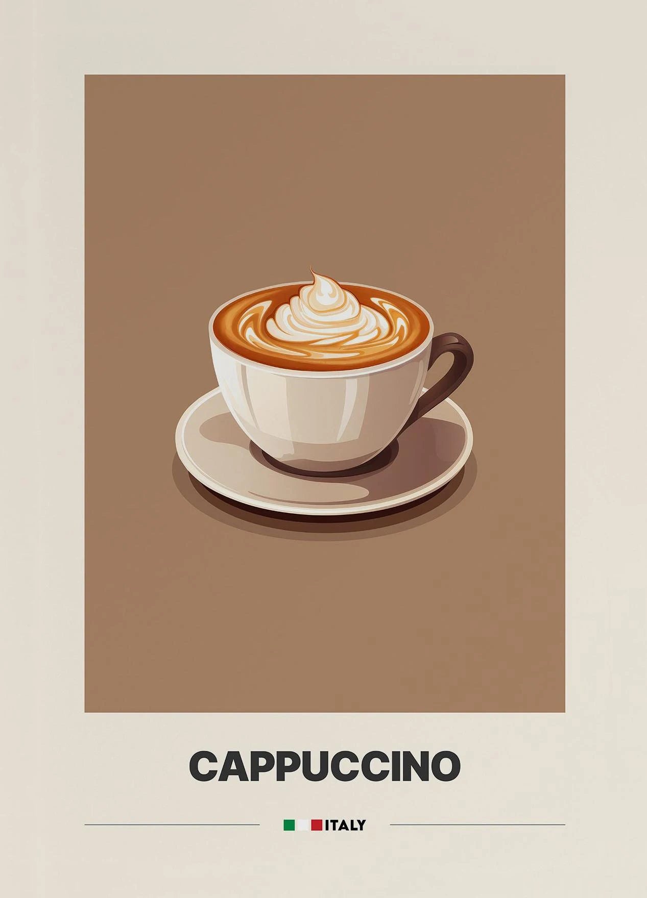 Minimalist Coffee Art Prints – Retro Latte & Mocha Canvas Wall Decor