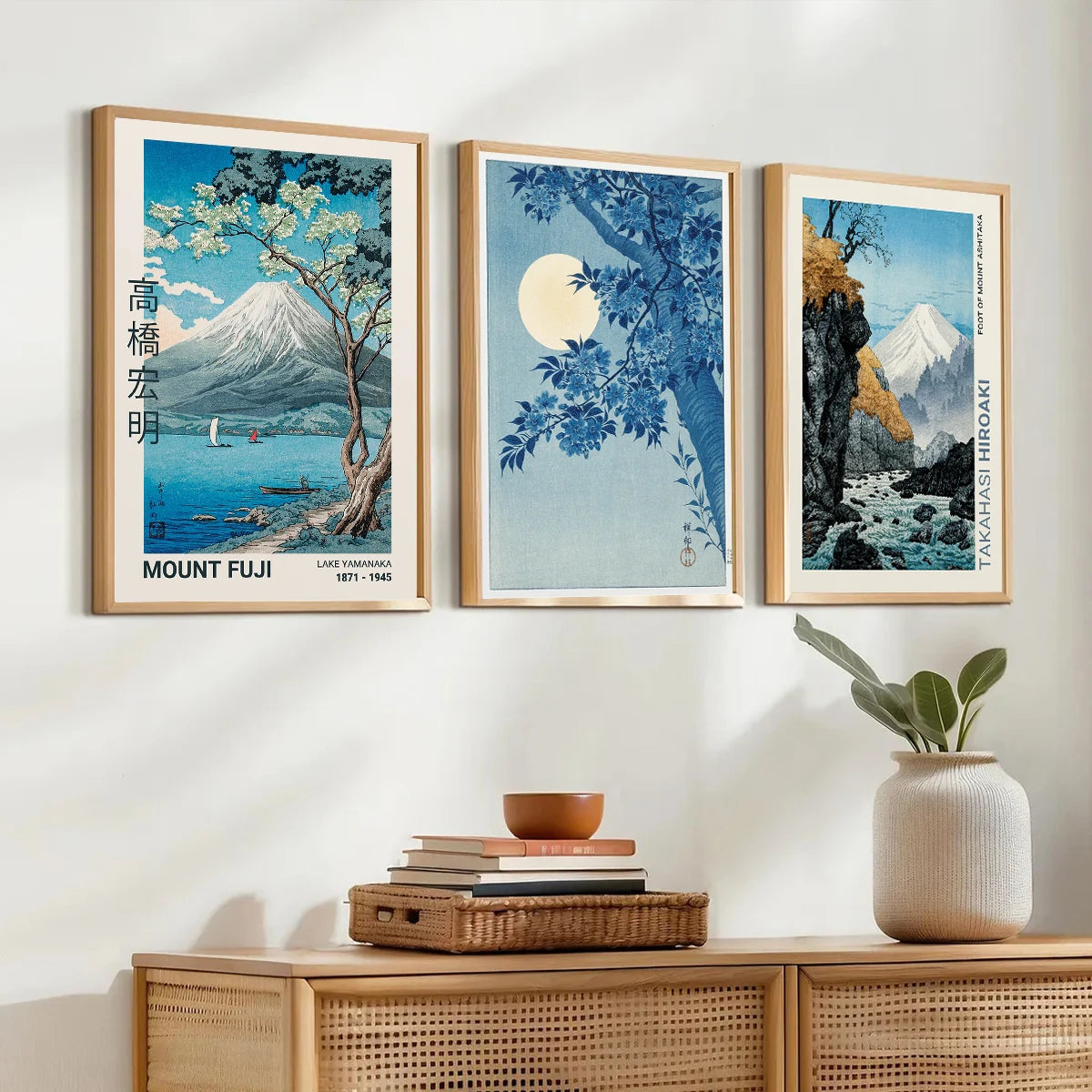 Japan Mount Fuji Cherry Blossoms Canvas Print – Takahashi Yuming Yamanaka Art