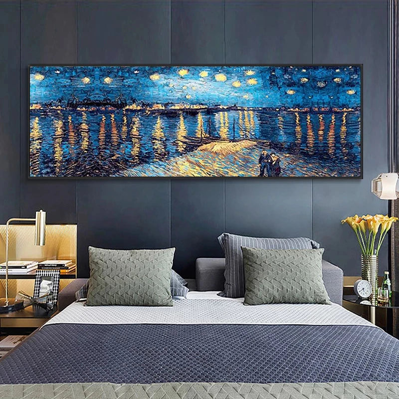 Van Gogh Cafe Terrace at Night Canvas Wall Art Print