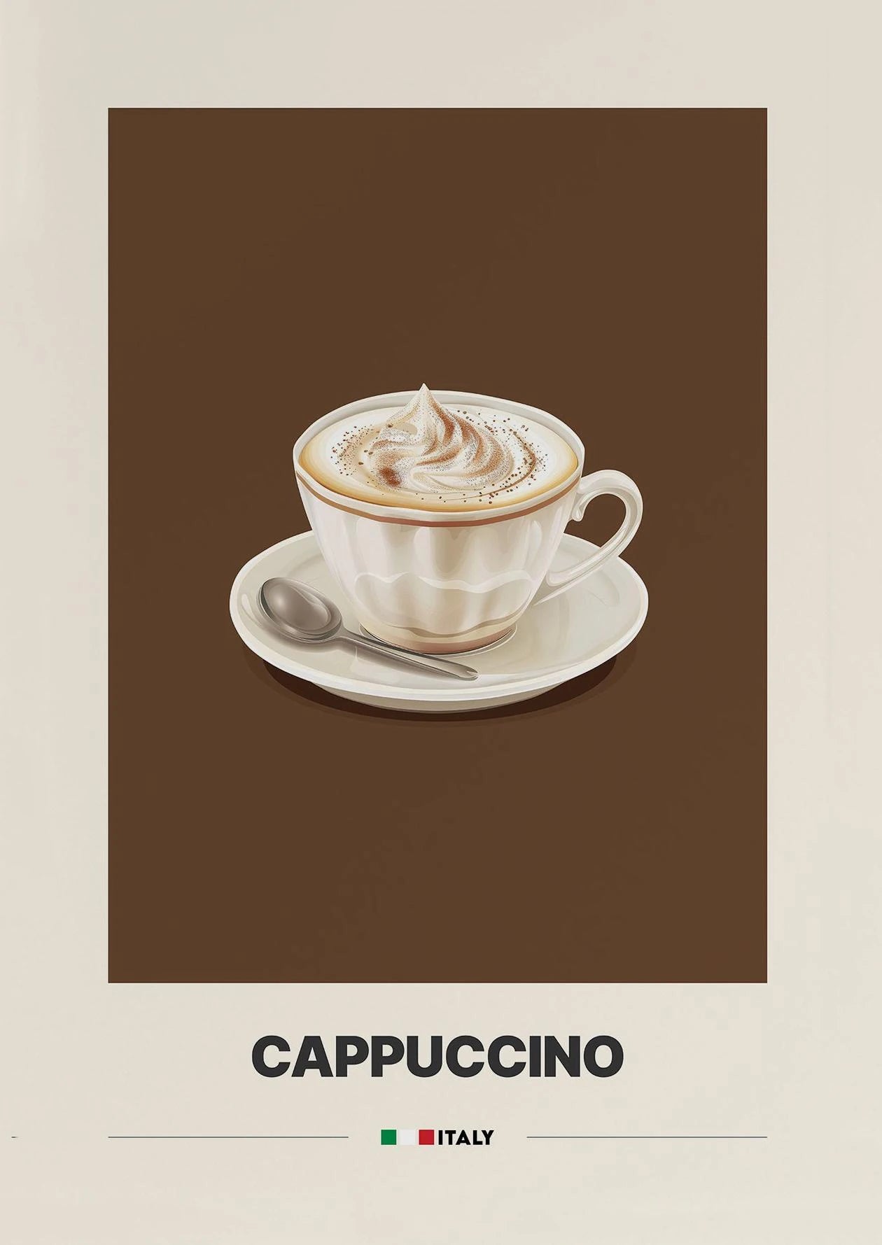 Minimalist Coffee Art Prints – Retro Latte & Mocha Canvas Wall Decor
