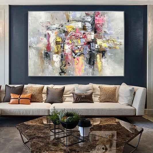 Nordic Modern Graffiti Canvas Wall Art – Posters & Prints for Living Room Decor