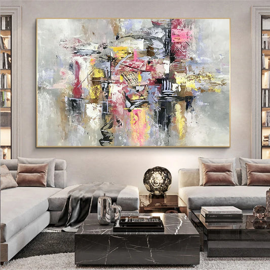 Nordic Modern Graffiti Canvas Wall Art – Posters & Prints for Living Room Decor