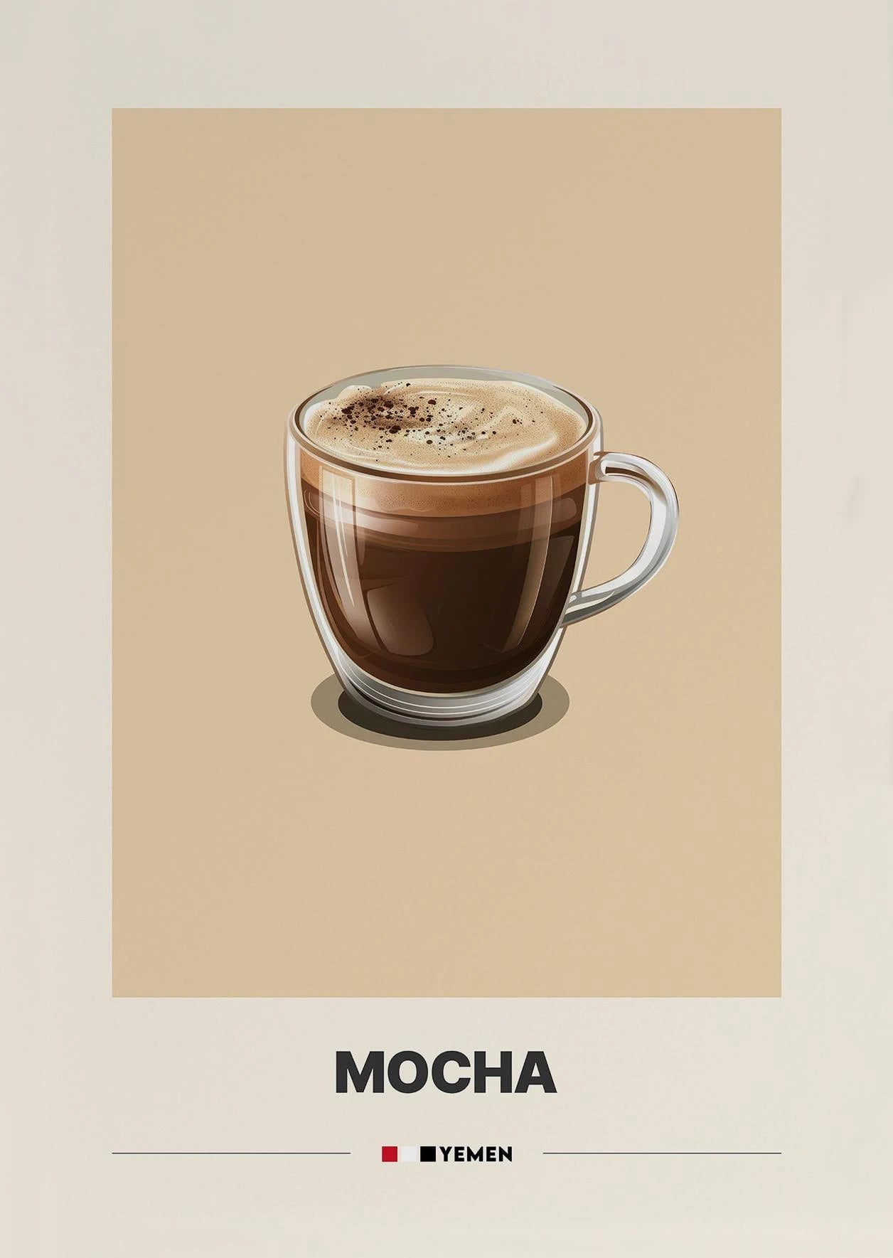 Minimalist Coffee Art Prints – Retro Latte & Mocha Canvas Wall Decor