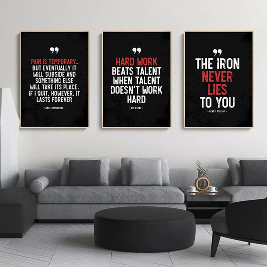 Motivational Quote Art Posters Just Do It  Success Fitness Canvas Painting Wall Art Picture Office Living Room Home Decor Gift