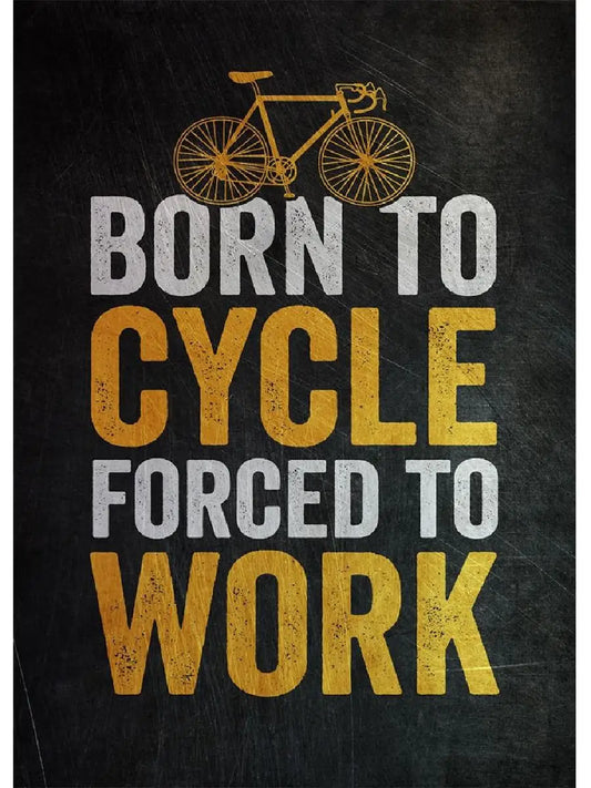 Retro Motivational Cycle Art Canvas  When Nothing Goes Right Go Cycle Poster Print  Born To Cycle Picture  Home Decor Wall Art