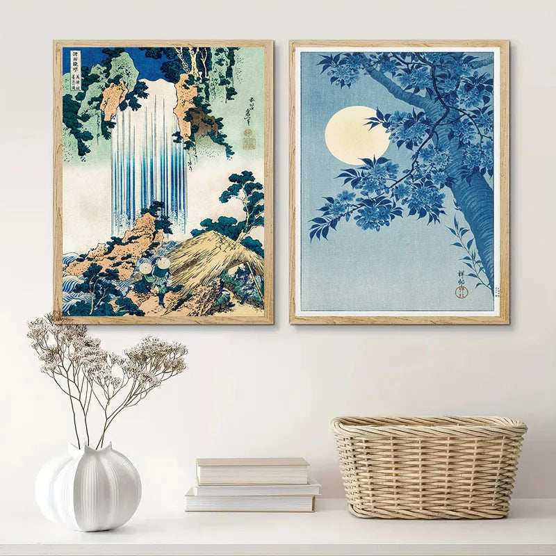 Japan Mount Fuji Cherry Blossoms Canvas Print – Takahashi Yuming Yamanaka Art