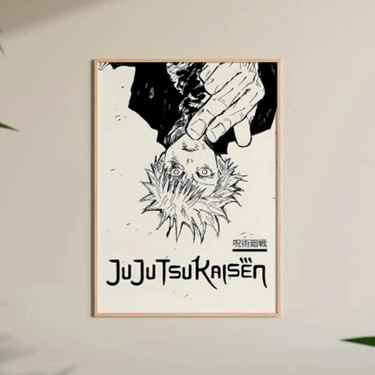 Jujutsu Kaisen Anime Poster – Itadori Yuji, Gojo Satoru & Fushiguro Canvas Wall Art for Home Decor