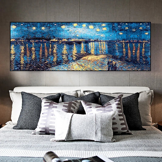 Van Gogh Cafe Terrace at Night Canvas Wall Art Print